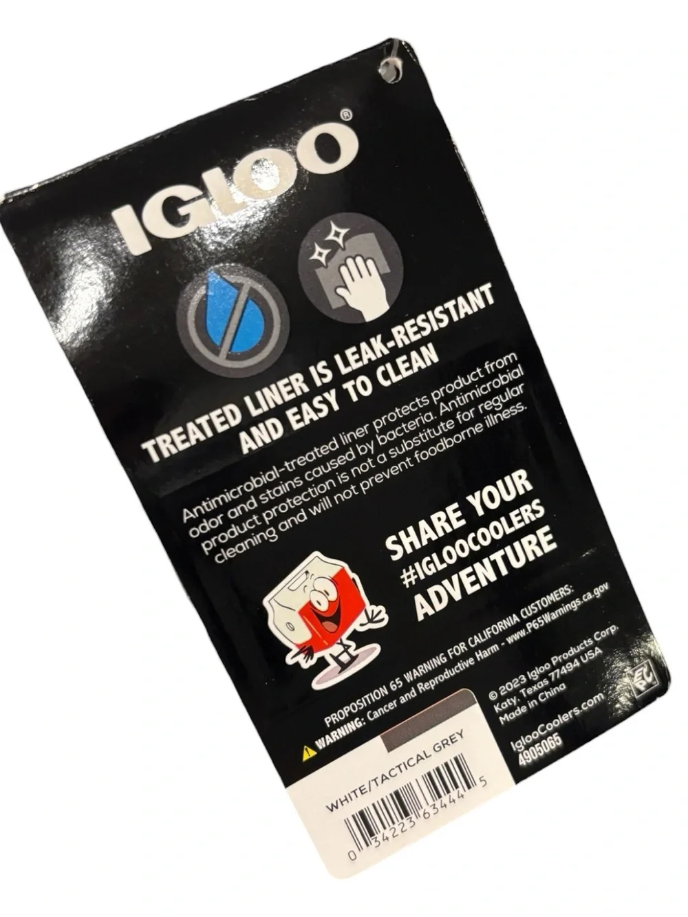 NWT Igloo Marine MaxCold 28 Can Backpack Cooler Soft Insulated White and Grey
